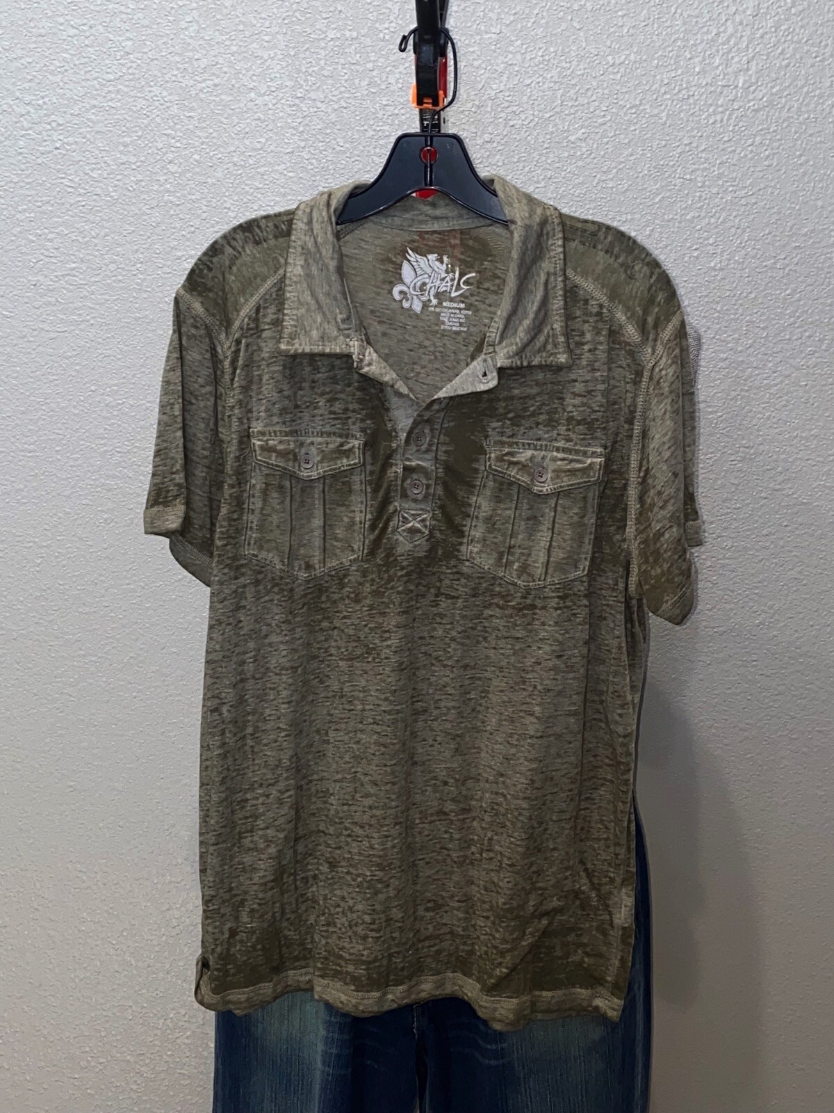 Chalc Light Weight Unique Pattern POLO SHIRT Pock… - image 1