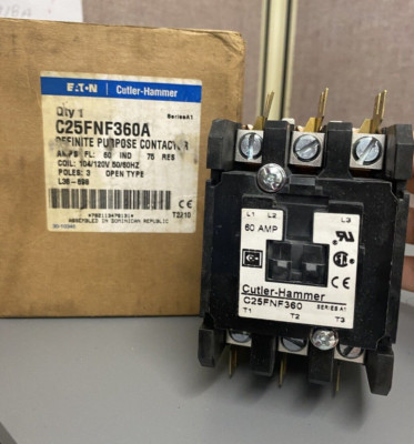 Eaton Cutler Hammer C25FNF360A Definite Purpose Contactor