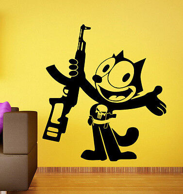 Felix Cat Wall Decal Cartoon Comics Hero Vinyl Sticker Art Home Mural Decor 15
