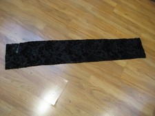 Scarf black French Fleur de Lis design Elaine Gold for Coll. 60 Rayon 40 Silk