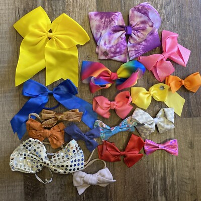 Lot 17 Hair Accessories Hair Bows Barrettes Clips Clamps  display picture 2