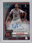 ACE BAILEY 2025 Bowman U Chrome 1st AUTO