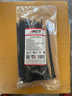 (100-Pk) ACT Standard Cable Ties 7'' AL-07-50-0-C