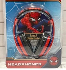 Marvel Spiderman Headphones Parental Volume Control New In Box eKids Stereo NEW