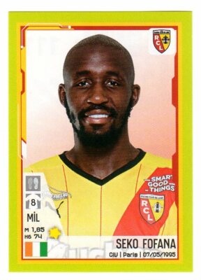 PANINI FOOTBALL 2022 Ligue 1 et 2 Sticker #111 Seko FOFANA RC Lens