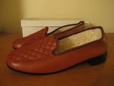 Damart Womens Brown Moccasins Slippers Shoes Flat Heel Size UK 6 EU39.5, RRP£30