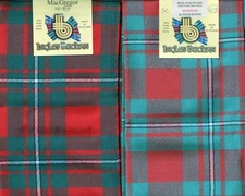 Scarf Clan MacGregor Tartan Scottish Wool Plaid 