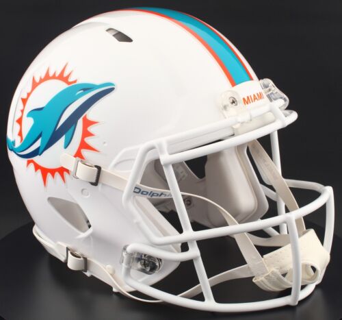 MIAMI DOLPHINS NFL Riddell Speed Full Size REPLICA Football Helmet - Picture 2 of 6