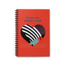 Stripes Are Always in Style Spiral Notebook - Ruled Line