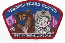 1997 National Jamboree JSP Trapper Trails Council Green bdr. [MK119]