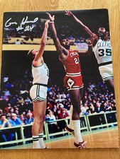 Chicago Bulls Gar Heard signed 8x10 W/COA
