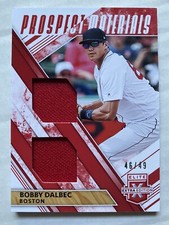 2019 Elite Extra Edition Bobby Dalbec Prospect Materials Red /49 Red Sox🔥🔥🔥