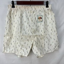 VINTAGE 50S FRUIT OF THE LOOM SQIGGLE LINE SANFORIZED SHORTS SIZE 34 USA BOXER