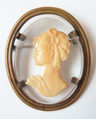 Joli Camée Antique En Nacre Et Coquillage Pour Femme