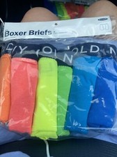 OLD NAVY Boy's 6 Pack Pairs Cotton Blend Boxer Briefs size M 24  Waist 