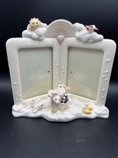 Lenox 1999 Noah's Ark 3 1/2" X 5" Double Picture Frame - Vintage