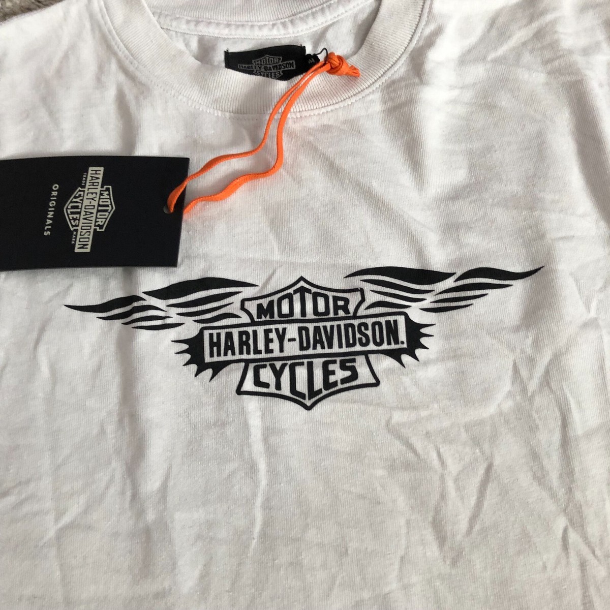 Harley Davidson Men's Silver Wing Boxy T-Shirt Off Road