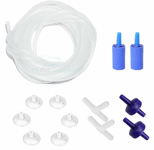 AQUANEAT Aquarium Standard 3/16" Airline Tubing with Accessories