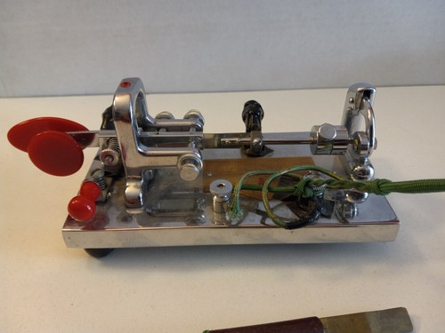 Vintage Vibroplex Original Deluxe Chrome Telegraph Key - Picture 8 of 10