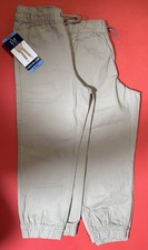 2 Pair GAP Kids Khaki Stretch Twill Jogger Pull On Pants Boys Size S 6/7 NWT