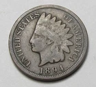 1894 INDIAN HEAD CENT, VERY NICE TOUGHER COIN!!!!(A6)