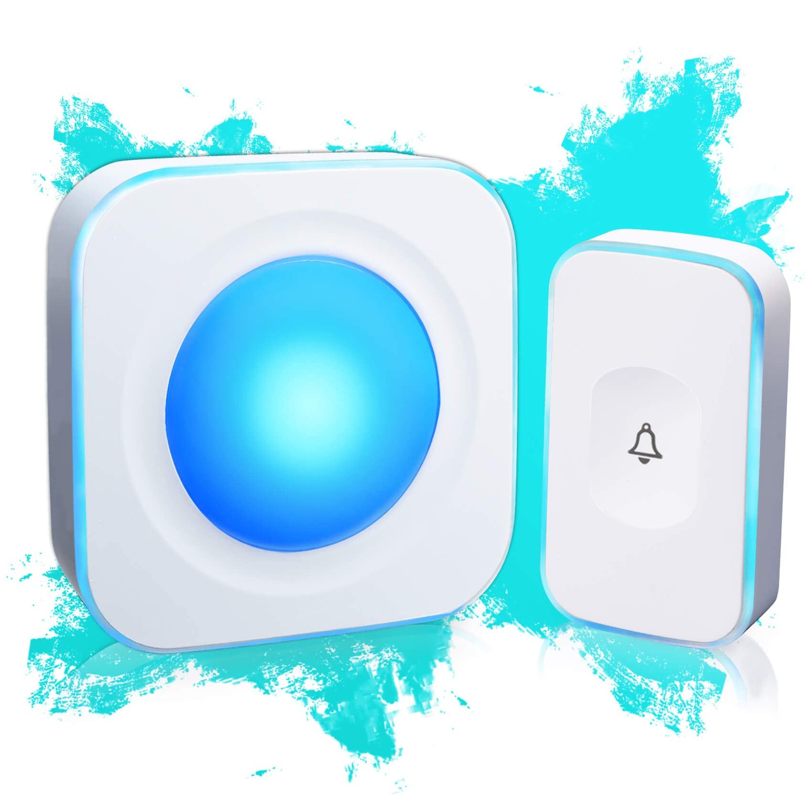 Wireless Doorbell with 1200 ft Range 36 Melodies Waterproof for Home 4 Volume Levels