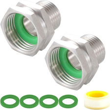 304 Stainless Steel Garden Hose Adapter 34 Ght Female To 12 Npt Male Connec