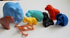 Vintage 1984 Fisher Price Little People Zoo 916 Animal Lot Replacement lot of 8