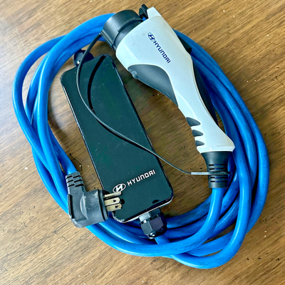 Hyundai Ioniq 5 / Kona / Kia Soul / Niro / EV6 Level 1 Portable EVSE Charger – 12A, 120V, NEMA 5-15, J1772 Plug, 15ft Cable, Used
