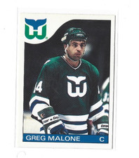 1985-86 O-Pee-Chee #118 Greg Malone NMMT