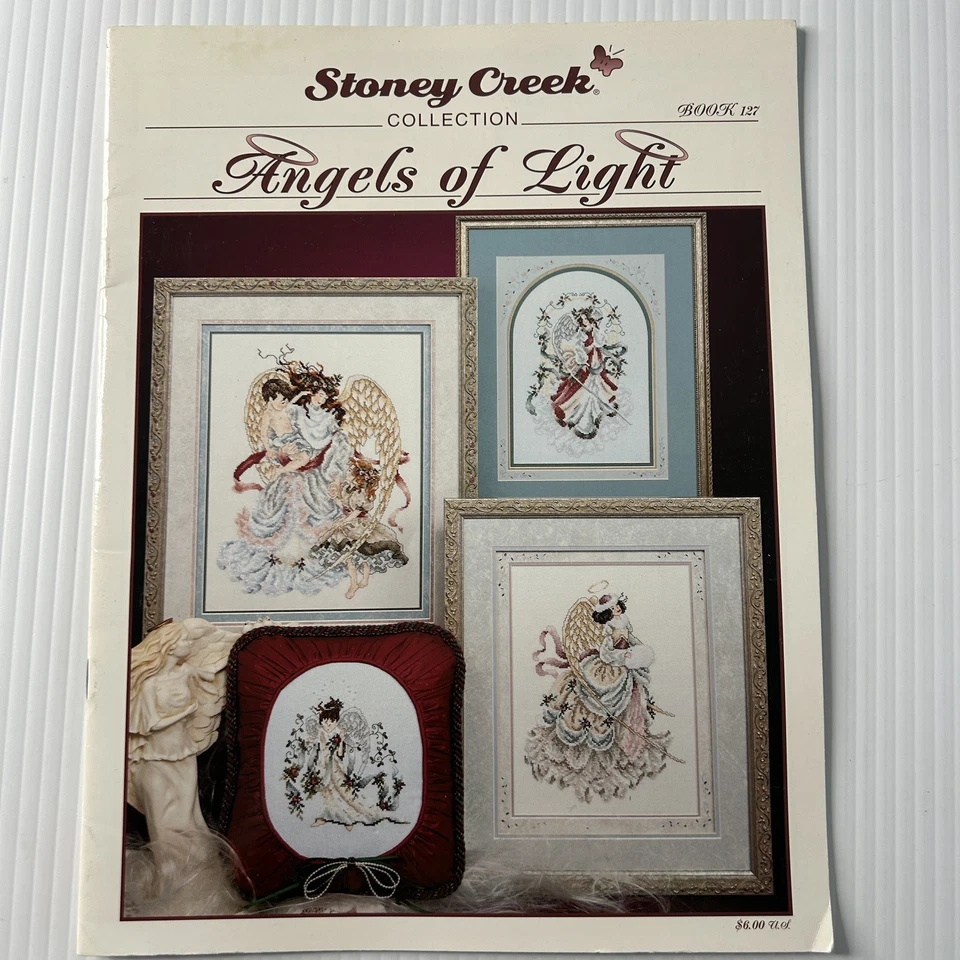 Vintage Stoney Creek Angels Of Light Cross Stitch Pattern Booklet 127 6 Designs - Image 2 of 4