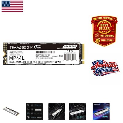 Ultra Fast 1TB M.2 NVMe SSD with SLC Caching - Read/Write Speeds 5000/4500MB/s