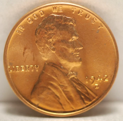 1942-D Lincoln Wheat Cent — photo from the most recent tracked eBay sale