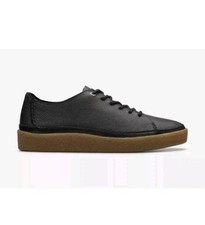 Image of Clarks Mens * Oakpark Low * Black Leather lace-up Shoes UK 7.5 G EU 41.5