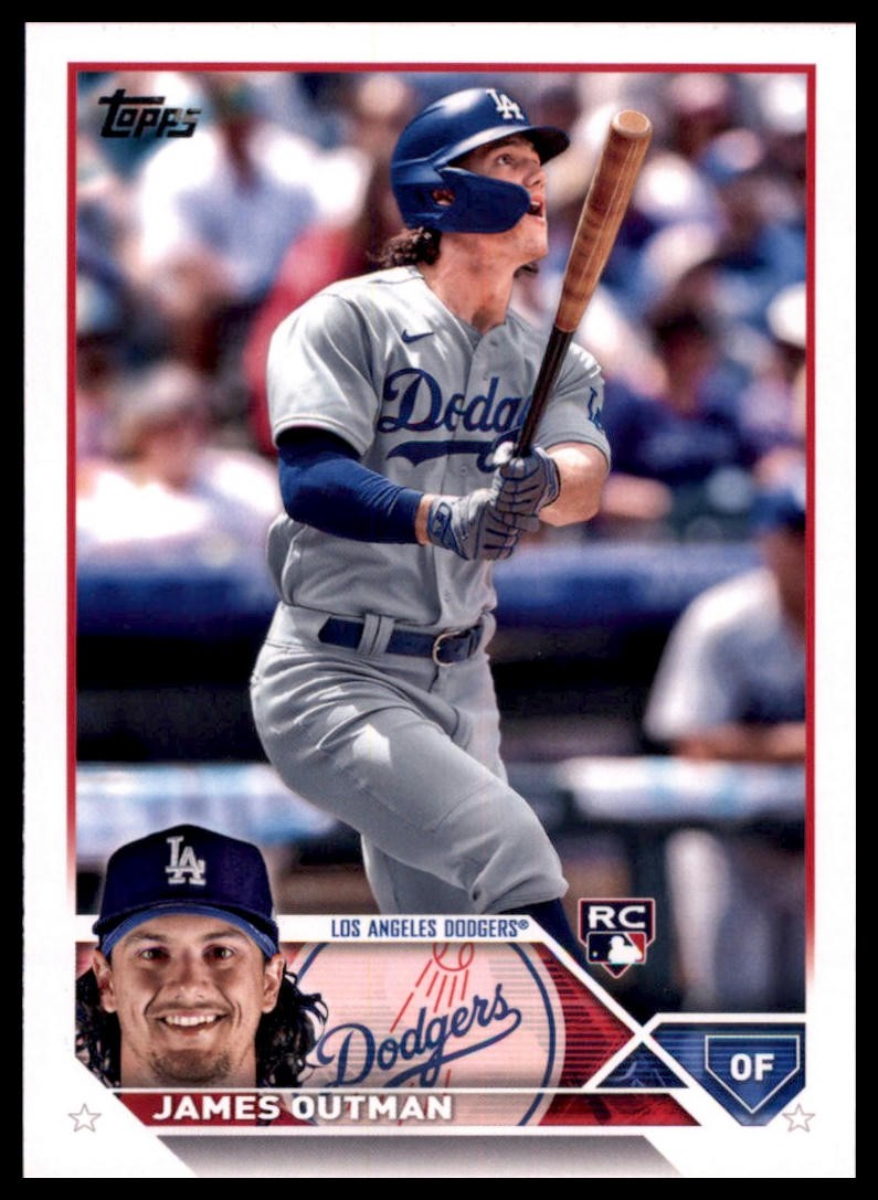 James Outman Rookie 2023 Topps #395 Los Angeles Dodgers