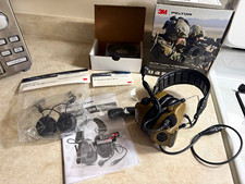 3M Peltor ComTac VI Electronic Shooting Earmuffs w/ Mic 23 dB NRR Brown