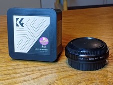 K F Concept FD-EOS Lens adapter Canon FD Lens to Canon EOS EF Camera New