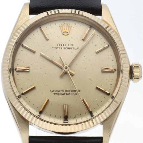 ROLEX Oyster Perpetual Men's Watch Tritium Antique 1005/8(1) K...