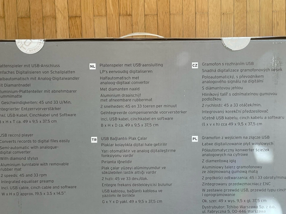 Tchibo Plattenspieler mit USB-Anschluss * Neu * Originalverpackung * - Bild 2 von 4