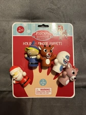 Rudolph The Red-Nosed Reindeer Finger Puppets- 5 Pieces Christmas Toys
