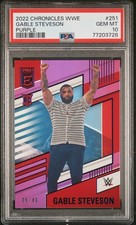 2022 Chronicles WWE Gable Steveson Rookie RC Elite Purple /49 #251 PSA 10