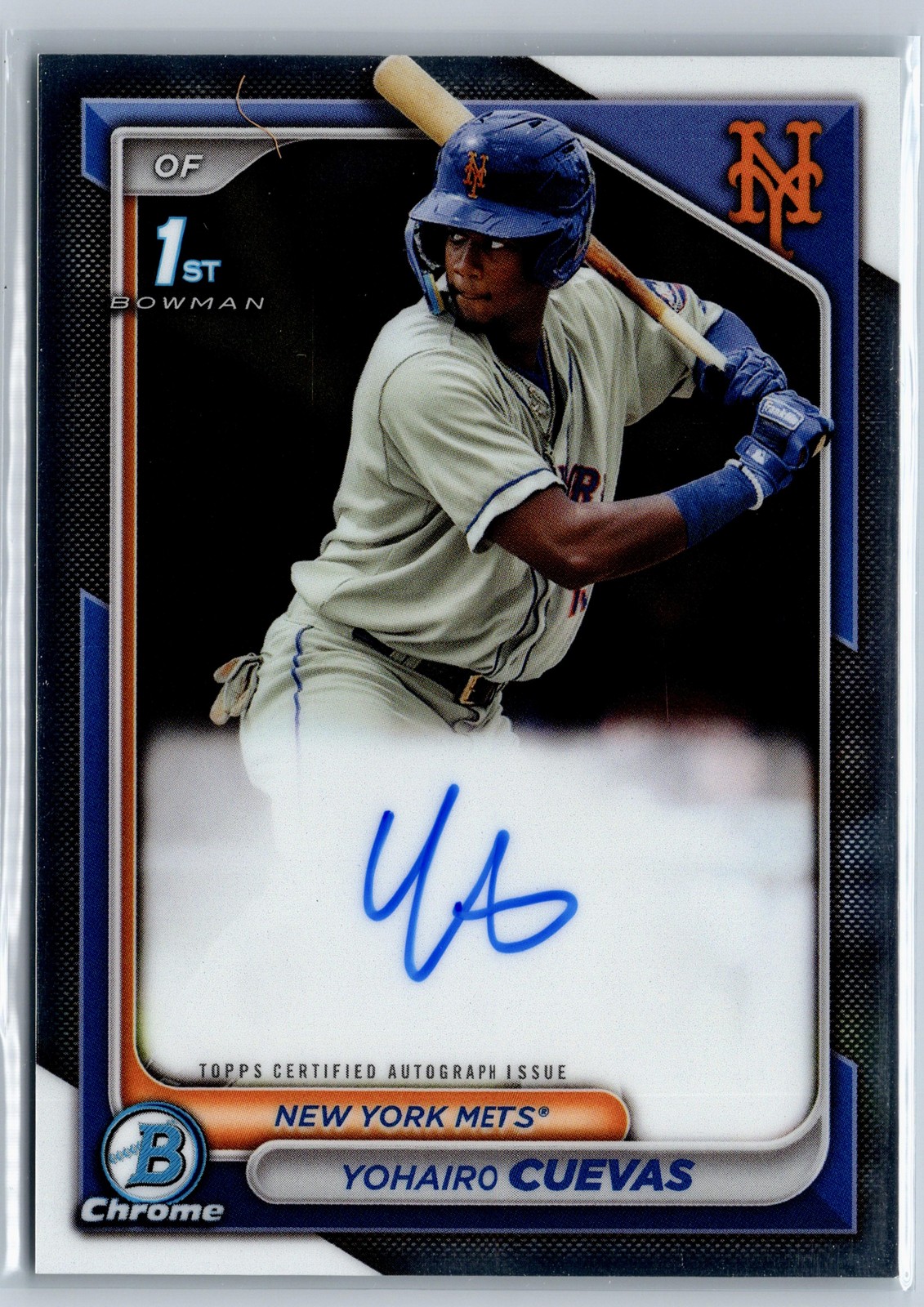 2024 Bowman Chrome #CPA-YCU Yohairo Cuevas Prospects Autographs