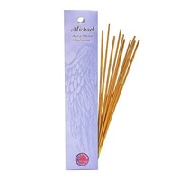 RäUcher Set EngelräUcherstäBchen Michael -- 20 G + Lotus Teelichthalter Violett