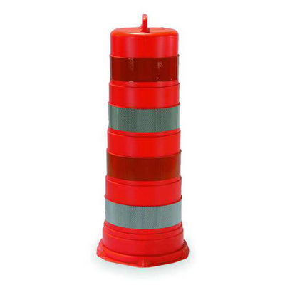 #ad Traffic Barrel High Density Polyethylene 44 1 4 in Height 17 1 2quot; Length 8 $82.69