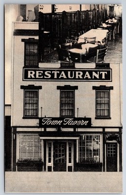 Town Tavern Restaurant Augusta Georgia GA Chrome 1953 Postcard