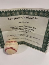 Hank Bauer Autographed American League Baseball With Certificate