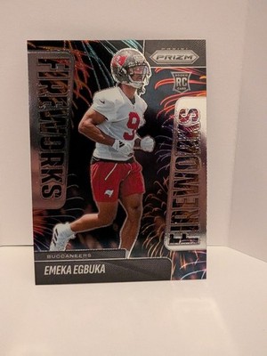 2025 Panini Prizm #2 Emeka Egbuka Fireworks
