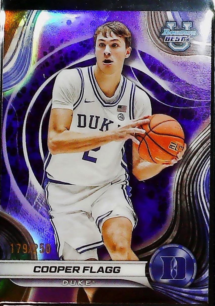 2024-25 Bowman's Best University #16 Cooper Flagg Purple Refractors #/250