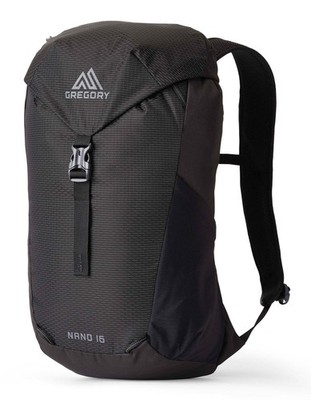 GREGORY Nano 16 Backpack Rucksack Rucksack Optic Black schwarz Neu