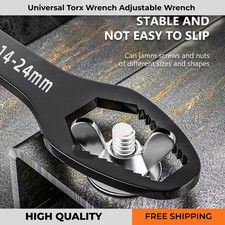 Universal Torx Wrench Double Head Adjustable Spanner 3-17mm 8-24mm Tool